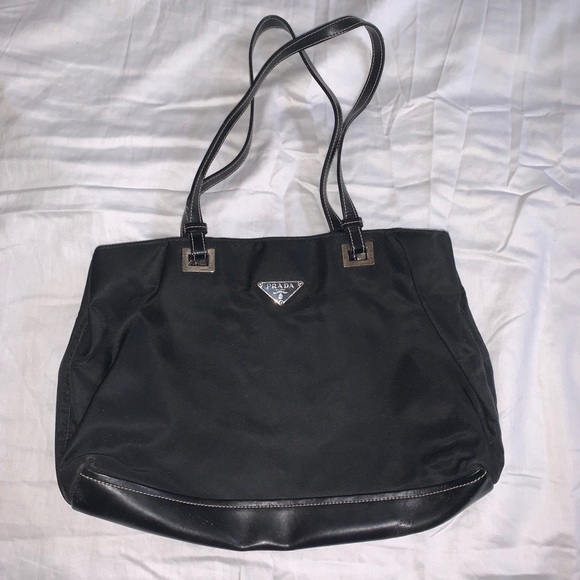 PRADA NYLON BLACK BAG - Picture 1 of 4